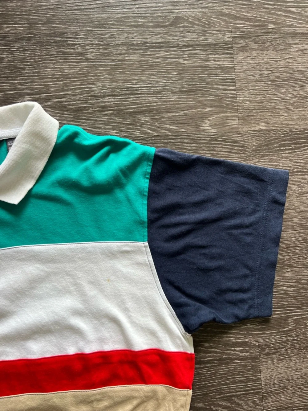 VTG Christian Dior Monsieur 100% Cotton Color-Block Polo - Picture 7 of 11